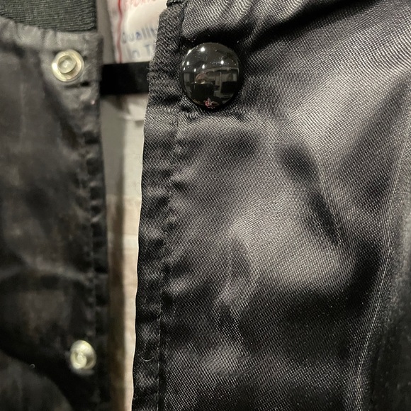 Ford Racing Men's Medium Satin Jacket Snap Button Up Black USA Made vintage - Picture 9 of 10